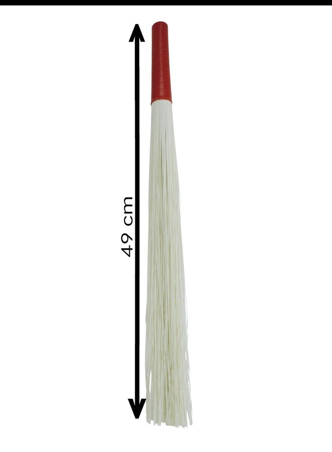 PeerZone Super Broom | Plastic Kharata with Thin Stick Handle, Durable Plastic Broom for Home and Bathroom Wet Cleaning, Efficient Cleaning Jadu for Indoor and Outdoor Use (Pack of 2) - Image 5